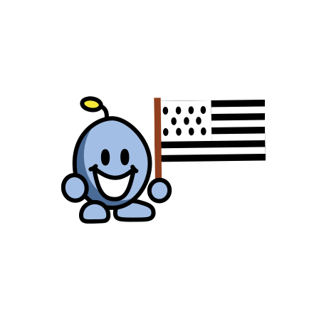 mascotte les 7 épis avec drapeau breton