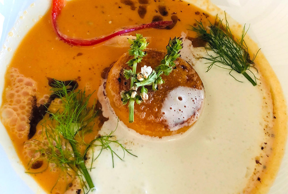 Yin Yang de courge et châtaigne au parfum de noisette