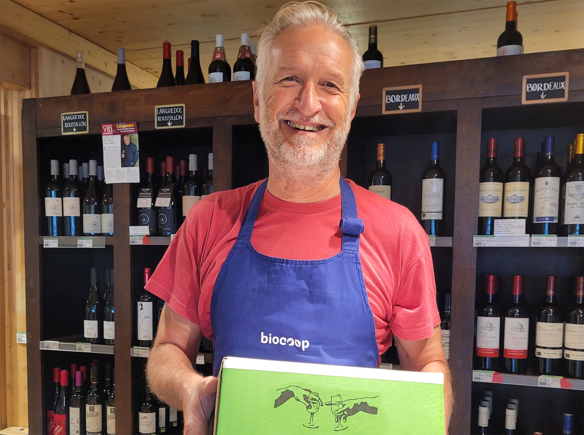 Hervé, responsable des vins