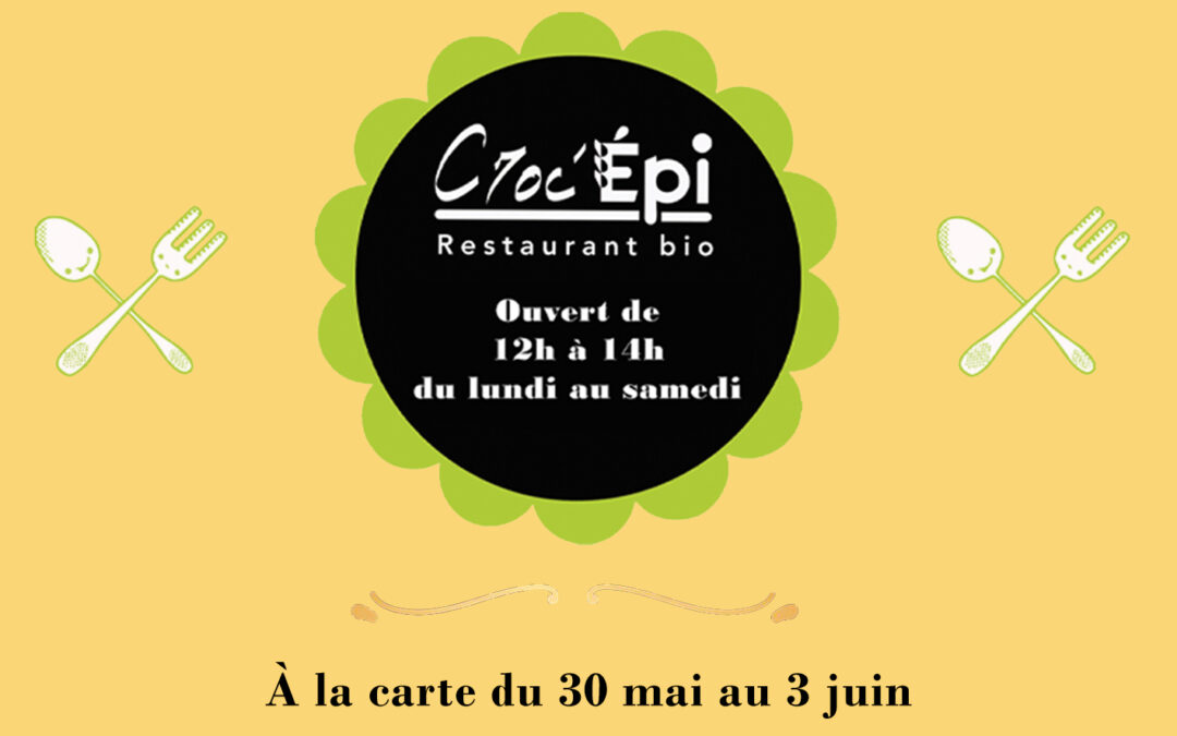 Menu du 30 mai au 3 juin