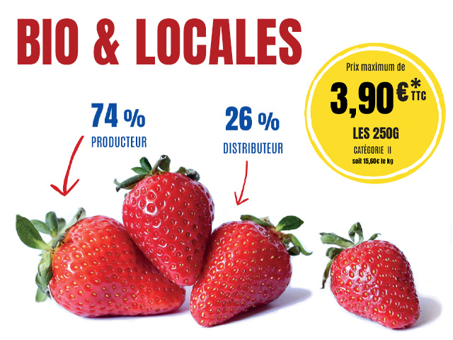 Promo sur les fraises locales