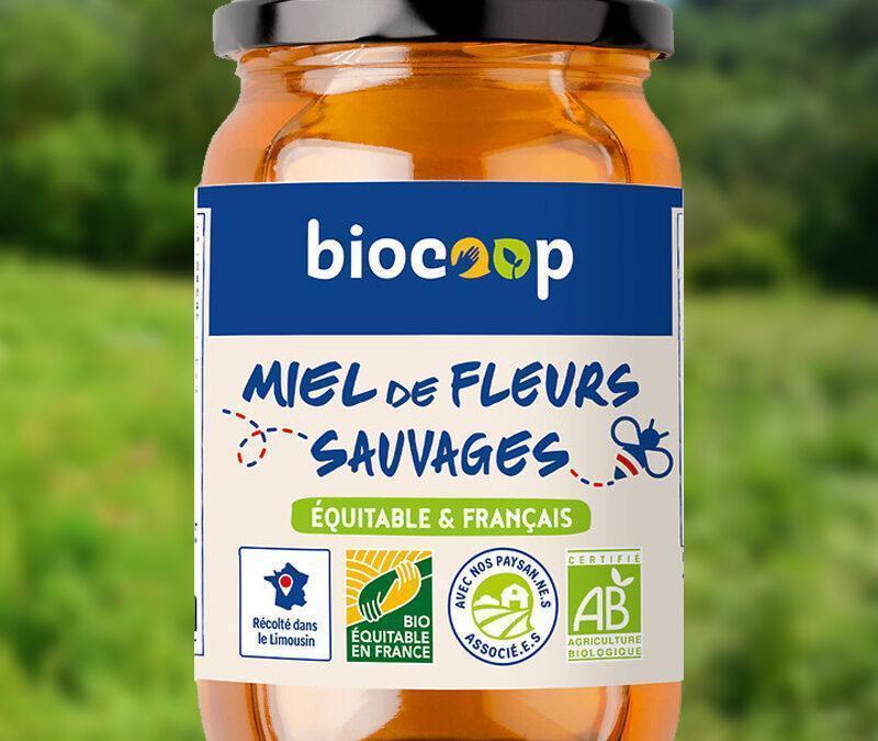 Miel du limousin, marque Biocoop