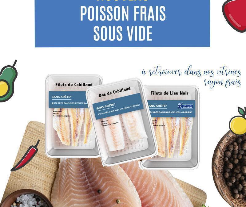 Poissons frais sous vide