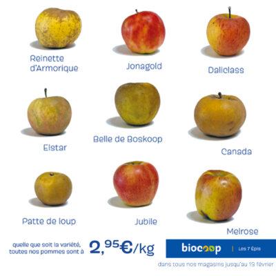 Promo sur les pommes